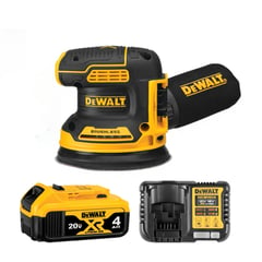 DEWALT - Lijadora Orbital Inalámbrica 5" 20V + Batería 4Ah + Cargador