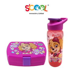 SCOOL - Set Botella 600ml + Taper 600ml Paw Patrol M