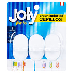 JOLY - Set 3 Porta Cepillos Adhesivo