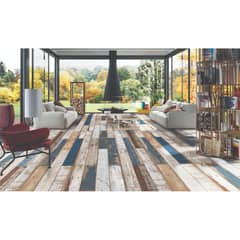 KLIPEN - Porcelanato Azul Maderado 20x120cm 1.44m2