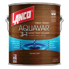 LANCO - Sellador barniz tinte Aquavar Satinado 1 gl