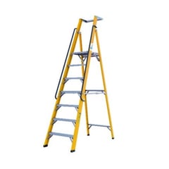 undefined - Escalera Plataforma 7 Pasos Fibra de Vidrio 3.04m