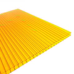 POLYARQ - Techo de Policarbonato Alveolar Amarillo 2.10m x 11.60m x 6mm Polygal