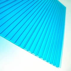 POLYARQ - Techo de Policarbonato Alveolar Turquesa 1.05m x 2.90m x 6mm Polygal
