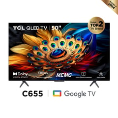 TCL - Google TV 50" QLED 4K 50C655