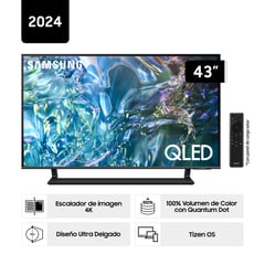 SAMSUNG - Televisor 43" QLED 4K Q65D Tizen Titan Gray