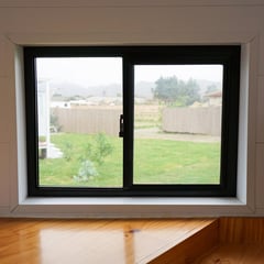 NEFUSAC - Ventana Pvc Corrediza Laminado de 6 mm Negro