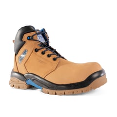 SANDDER TNT - Zapatos de Seguridad Punta de Acero Unisex SS22D-153 Force Hidrofugado Amarillo T39