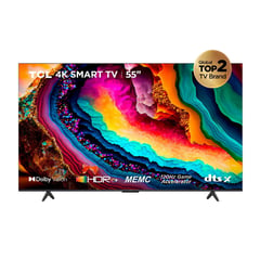 TCL - Televisor 55" UHD Google TV 4K Ultra HD 55P755