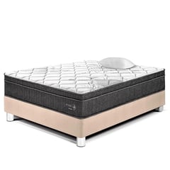 PARAISO - Cama Pocket Star 1.5 Plazas + Almohada + Protector