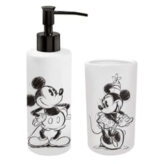 DISNEY - Set de Baño de Cerámica Mickey y Minnie