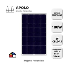 APOLLO - Panel Solar Renevp Apolo 100 W Mono