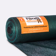 FIBRAFIL - Rollo Malla Raschel 65% Negro/Verde 4.20m x 100m