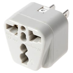 GENERICO - Adaptador Universal 10A 250V Color Gris