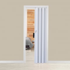 HOGGAN - Puerta Plegable Milano PVC 70 x 200 cm Blanca