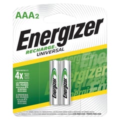 ENERGIZER - Pack de 2 Pilas Recargables Energizer AAA 1.5V