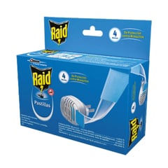 RAID - Pastilla Pastilla Insectos Voladores + 4 Repuestos 30 gr