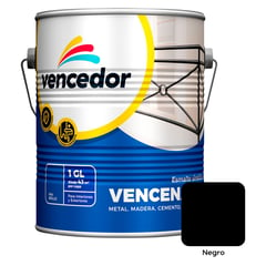 VENCEDOR - Esmalte sintético Vencenamel negro 1 gl