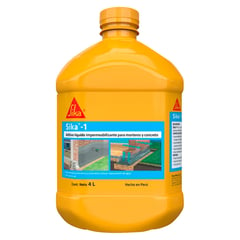 SIKA - Impermeabilizante Líquido para Mortero y Concreto Sika-1 x 4L