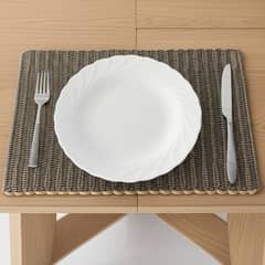 JUST HOME COLLECTION - Individual Tejido Mimbre Gris