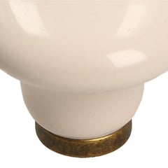 FIXSER - Tirador de Perilla Porcelana Beige Cuero Viejo 38 mm.