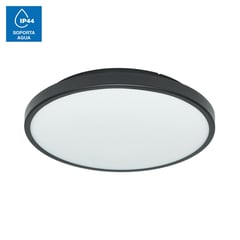 JUST HOME COLLECTION - Plafón LED Exterior Slim IP44 Negro