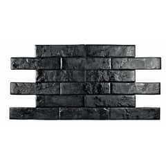 PAMESA - Porcelanato Negro Decorado 7x28cm 0.53m2