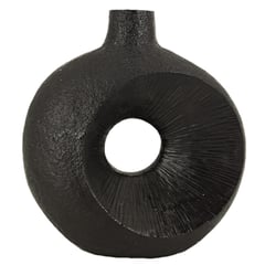 HOMY - Florero Circular Negro 19cm