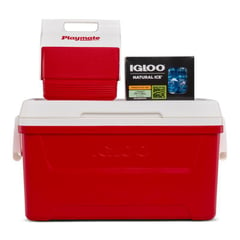 IGLOO - Combo Cooler 45L/3.7L Rojo + Ice Pack