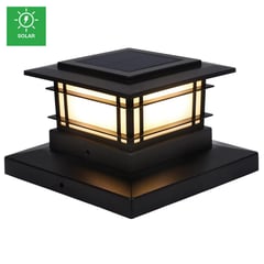 JUST HOME COLLECTION - Farol Solar Poste LED Mora Negro