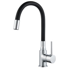 SENSI DACQUA - Monomando Flexible Pipa Negro