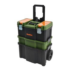 BAUKER - Caja Porta Herramienta 3 En 1 Plástico