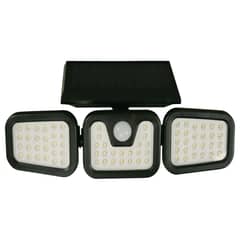 HALUX - Reflector Solar Trío Negro Luz Cálida