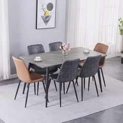 JUST HOME COLLECTION - Juego de Comedor 6 Sillas Smart