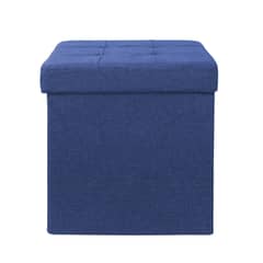 JUST HOME COLLECTION - Pouf Plegable Azul 38x38x38cm