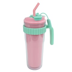 JUST HOME COLLECTION - Vaso con Asa y Cañita 900ml