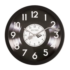 JUST HOME COLLECTION - Reloj de Muro Samor Negro 30cm