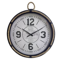 JUST HOME COLLECTION - Reloj de Muro Navy Negro/Blanco 60cm