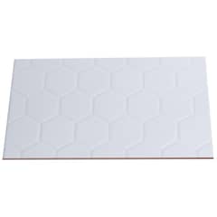 HOLZTEK - 25x40 cm Cerámica Pared Hexagonal 30x60 1.5m2 blanco 1.5 m2