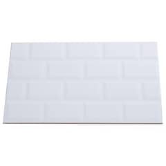 HOLZTEK - 25x40 cm Cerámica Pared Brick 25x40 1.5m2 Blanco 1.5 m2